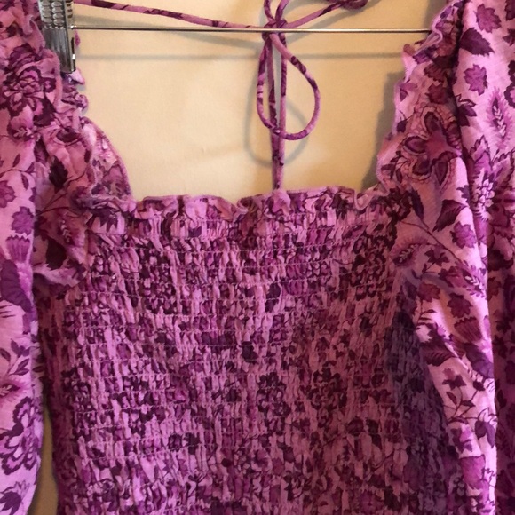 Free People Smoke It To Me Rushed mini floral dress - Picture 6 of 9